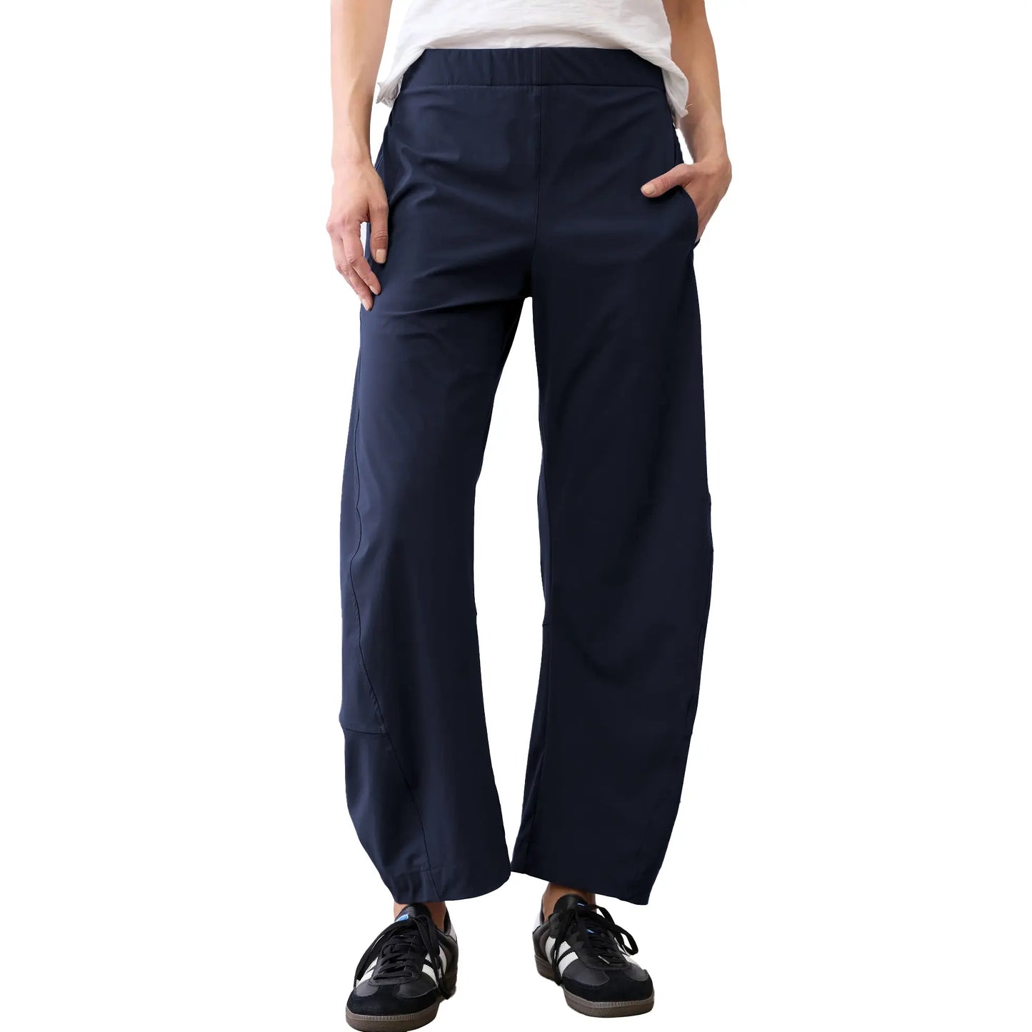 High Elastic Waist Quick Dry Wide Leg Travel Pants With Pockets