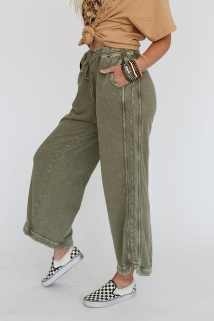 ✨So Comfy Wide Leg Pant Cropped Length