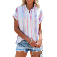 White & Pink Stripe