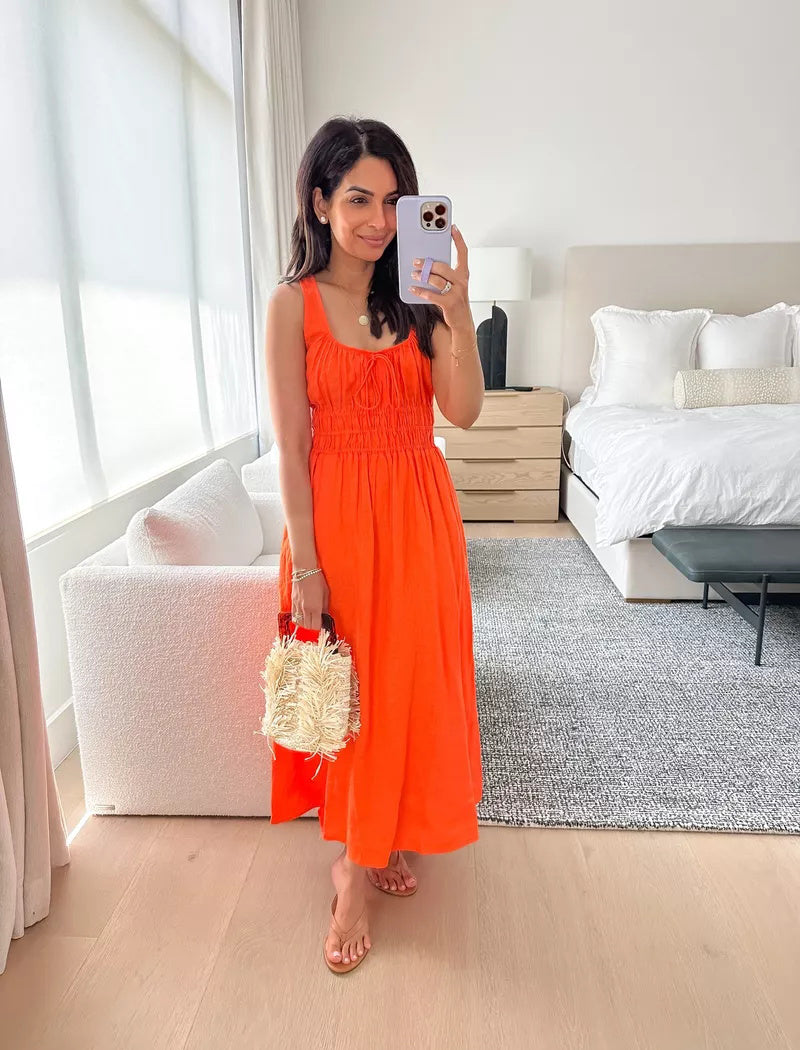 🔥2023 New Smocked Linen Dress (Buy 2 Free Shipping)