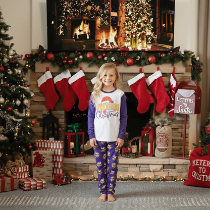 Minnesota Vikings Family Holiday Pajamas Set