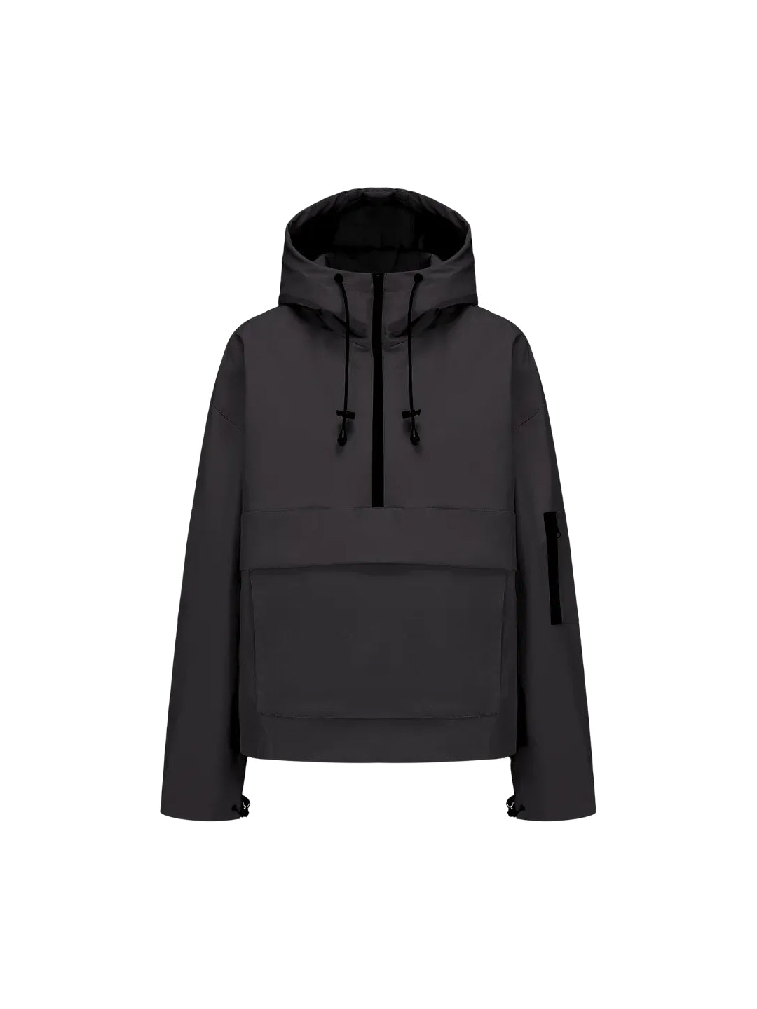 ⏰Hot Sale-Fleece-lined Waterproof Raincoat Hoodie With Kangaroo Pocket