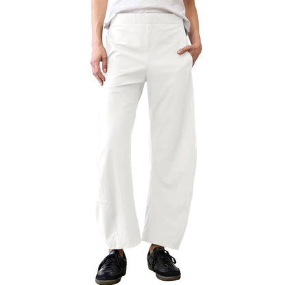 High Elastic Waist Quick Dry Wide Leg Travel Pants With Pockets