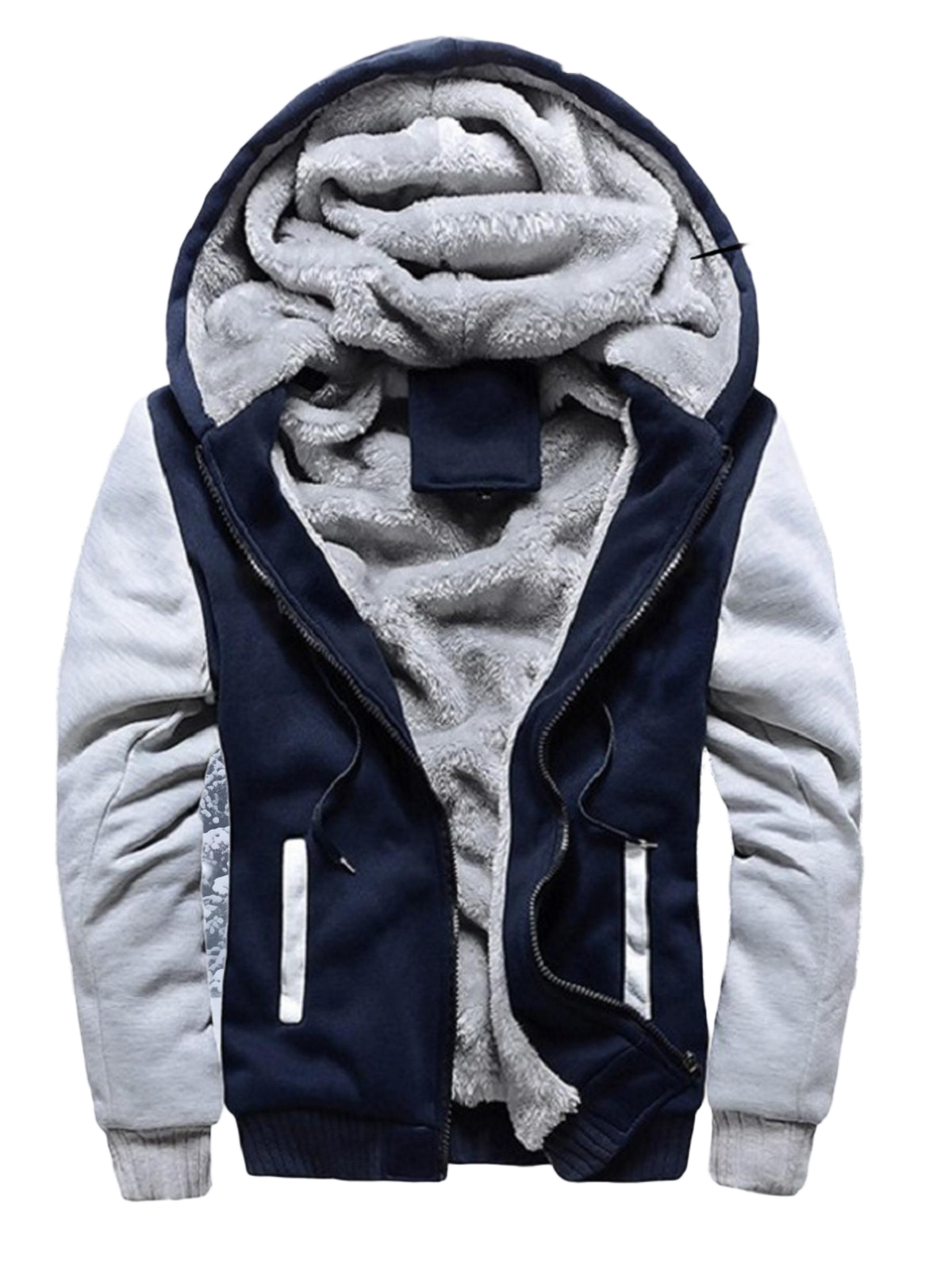 Women Thick Fleece Lined Hooded Sweatshirt Winter Warm Top